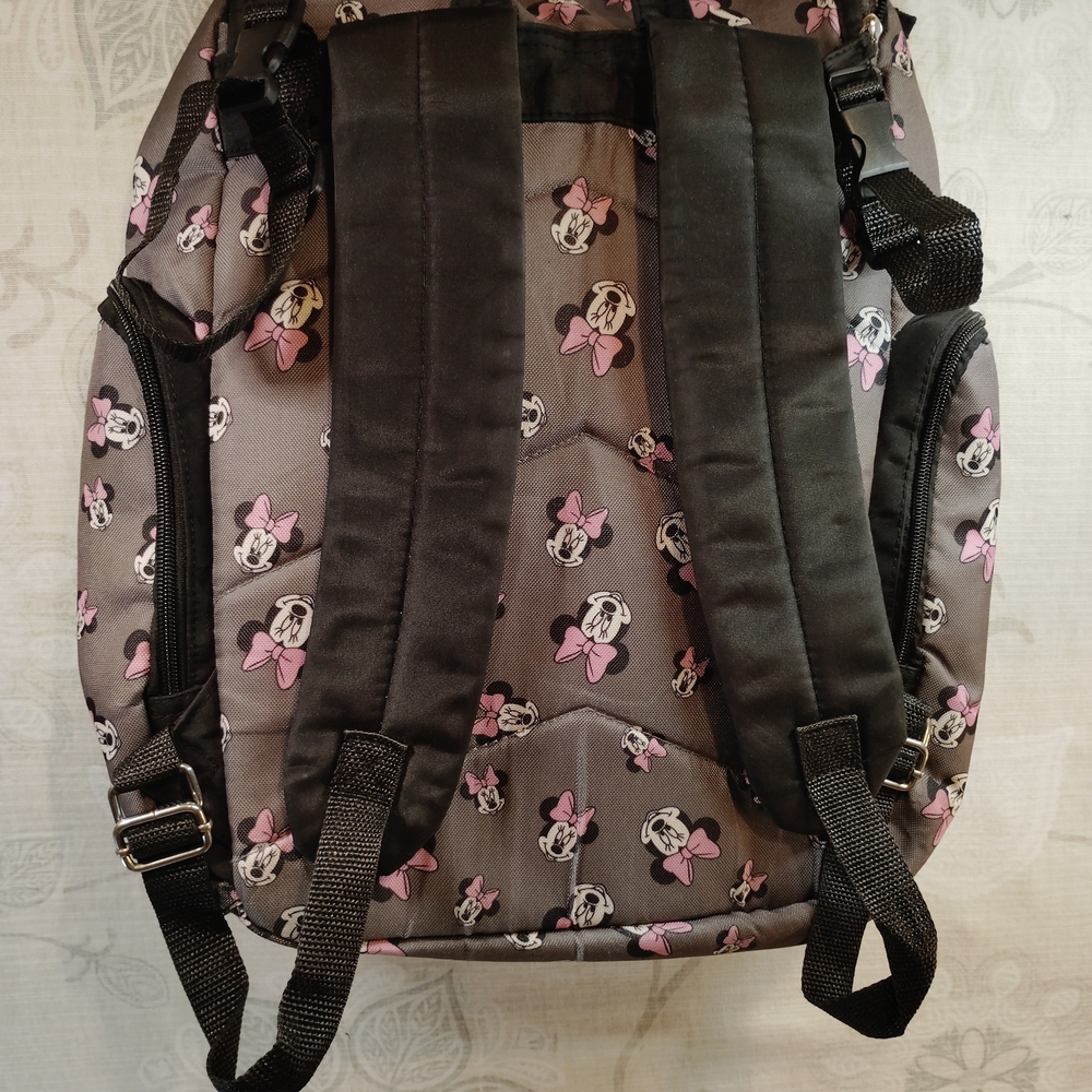Disney Minnie Mouse Black and Pink Backpack - Picture 2 of 3